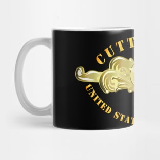 USCG - Cutterman Badge - Officer - Gold Mug